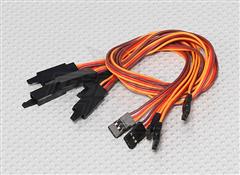 30cm (JR) with hook 26AWG Servo Lead Extention (015000008/20959)[JR-30-26-HOOK]